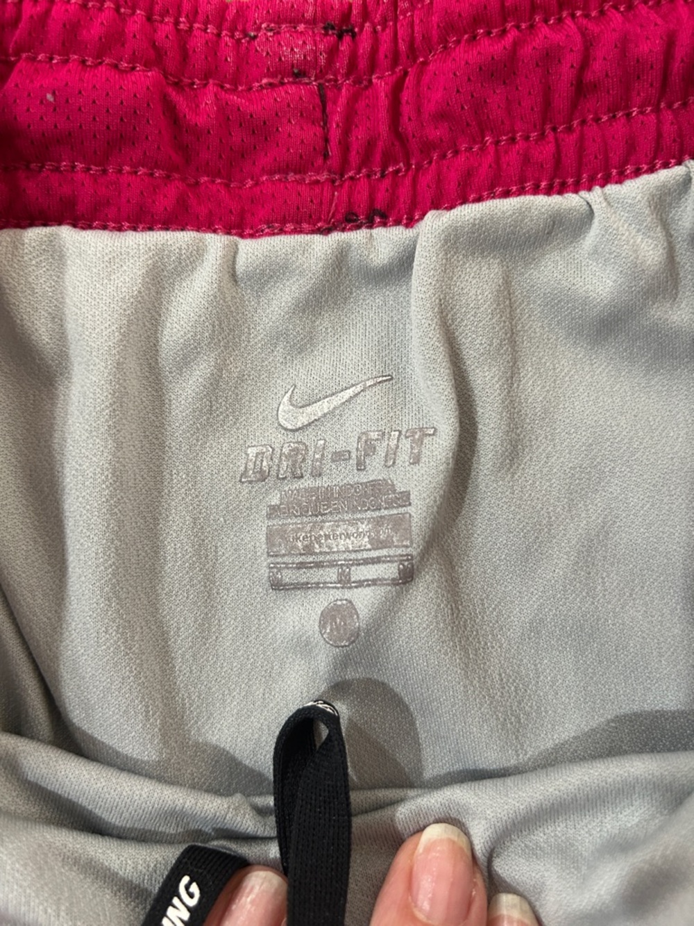 Nike Women's Black with Hot Pink Trim Athletic Shorts - Picture 3 of 8